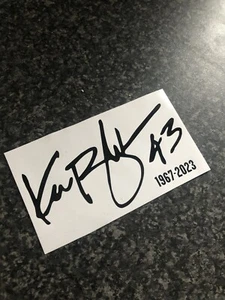 KEN BLOCK 43 SIGNATURE TRIBUTE STICKER DECAL HOONIGAN WRC RALLY GYMKHANA