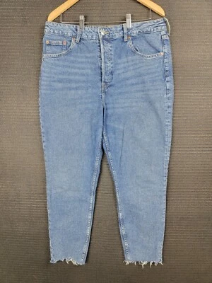 Divided H&M Jeans Denim pants women size 14 faded 34 x 26.5 - Image 1 of 4