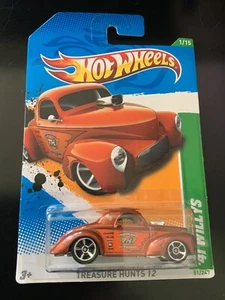 Hot Wheels '41 Willys Treasure Hunt 1/64 Die Cast Car 51/247 2012 1/15 - Picture 1 of 6