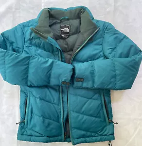THE NORTH FACE - WOMENS FULL ZIP PUFFY JACKET 550 - BLUE - SIZE - XS - Picture 1 of 8