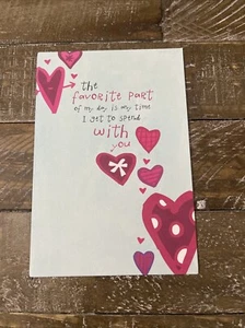 Recycled Paper Greetings Valentines Day Card Favorite Part With You - Picture 1 of 3