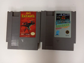 Lotto NES wrath of the black manta e rad racer Nintendo