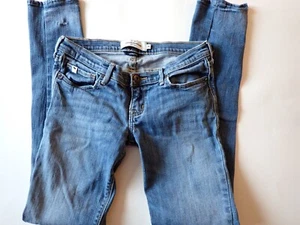 Girls Abercrombie Kids Size 14 Denim Jeans Straight Leg Mackenzie Stretch Blue - Picture 1 of 16