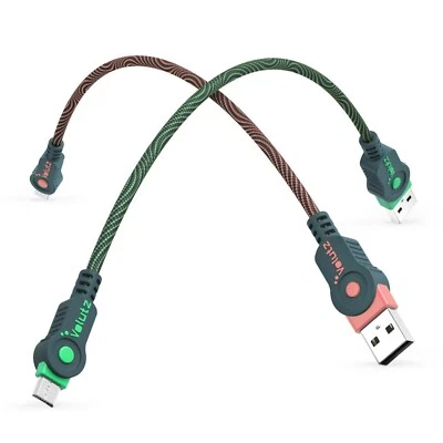 Volutz/Armorcord USB to Micro USB Nylon Braided Fast Charge 1 ft 2 Cord - Image 1 of 4