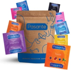 Pasante Mixed Pack of 50 Condoms - CE Marked Condom - Picture 1 of 11