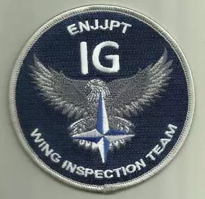 ENJJPT IG WING INSPECTION TEAM USAF PATCH WAR AIRCRAFT SHEPPARD AFB TX USA FLY - Picture 1 of 2