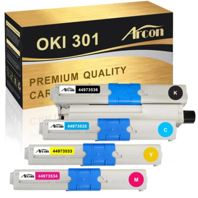 ARCON 4 toner XXL compatibili per OKI C301 C301DN C302 C321DN MC332DN MC342DN MC342DNW