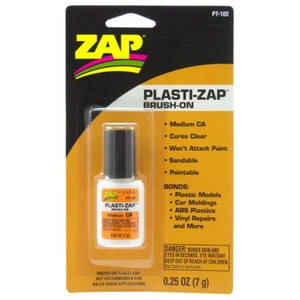 Plasti-ZAP CA Super Glue Medium Viscosity Brush-On for Plastics (7g) PT102 - Picture 1 of 1
