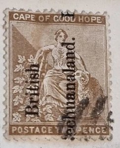 TRAVELSTAMP: 1896 CAPE OF GOOD HOPE 2 Pence SEATED HOPE Used - Picture 1 of 2
