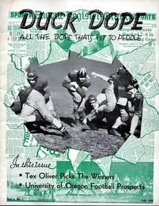 orig./Mega-RARE!!! 1938 OREGON DUCKS FOOTBALL **Duck Dope** Lg. Media Guide - Picture 1 of 9