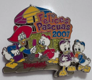 Disney Felices Pascuas 2007 - Donald Duck and Nephews Happy Easter Pin - Picture 1 of 2