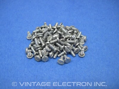 DANFORTH (100) 4-40 X 1/4" L - Thread Forming (Flat Tail) Screws - Steel, Cadmium, USA