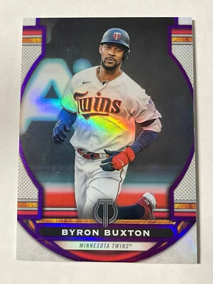 Byron Buxton 2023 Topps Tribute Baseball Card #53 Purple /50 Minnesota Twins - Image 1 of 2