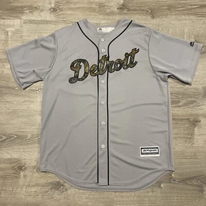 Majestic Detroit Tigers Size Large MLB Camo Print Jersey USA Made - Picture 1 of 7