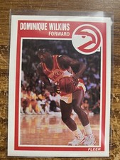 1989-90 Fleer Dominique Wilkins Atlanta Hawks HALL OF FAME NMMT Basketball Card