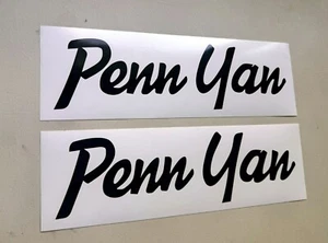 Penn Yan Boat Decals SET OF 2 Vinyl Decal Stickers - Picture 1 of 3