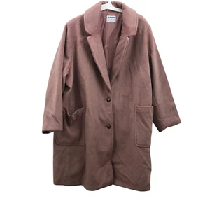 Old Navy Womens Plus Size 4X Double Breast Oversized Peacoat Pockets Blush Pink - Picture 1 of 9
