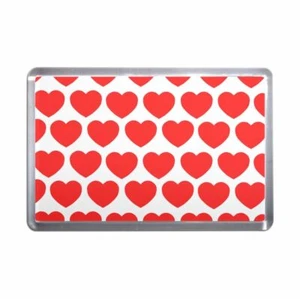 Imán de nevera de plástico con patrón de corazón (S, M, L, XL) - Imagen 1 de 10