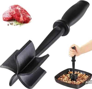 Meat Chopper for Ground Beef Meat Masher Beef Smasher Spatula Chopper 5 Blade - Picture 1 of 9