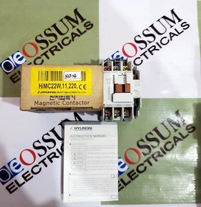HYUNDAI HIMC22W MAGNETIC CONTACTOR 22A VOLTAGE 220VAC FREE FAST SHIPPING - Picture 1 of 5