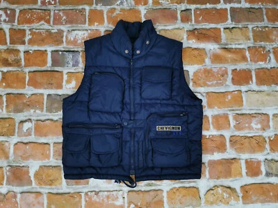 Chevignon Vintage Invierno Chaleco Equipo Azul Marino Informal Talla: M Tip Top - Imagen 1 de 4