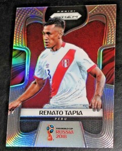 2018 Prizm World Cup Renato Tapia SILVER Prizms Refractor Parallel Base
