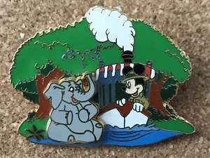 Disney WDW Jungle Cruise Boat With Mickey Mouse & Elephant 3D LE 5000 Pin - Picture 1 of 1