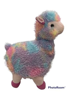 Kellytoy Llama Plush 16" Rainbow Alpaca Stuffed Animal Toy Fuzzy Pillow Squishy - Picture 1 of 6
