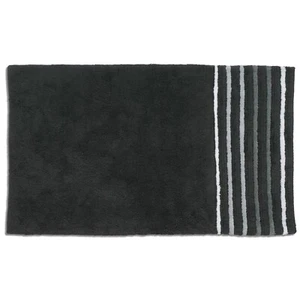 Kela LADESSA Badematte schwarz Streifen 100%Baumwolle 100x60cm RESTPOSTEN A-829 - Bild 1 von 1