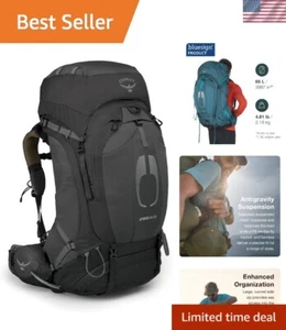 Sustainable Atmos AG 65L Black Backpack - Ultimate Gear for Serious Adventures - Picture 1 of 9