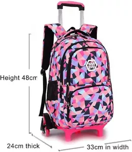 Rucksack mit Rollen für Kinder Schultrolley Schultasche Schulrucksack Trolley - Bild 1 von 2