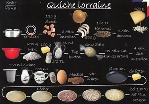 Karte: bebildertes Rezept - Quiche Lorraine - Picture 1 of 1