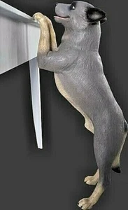 BLUE HEELER stehend auf Hinterbeinen Figur Statue süßes Rind Hund Haustier Hund - Bild 1 von 1