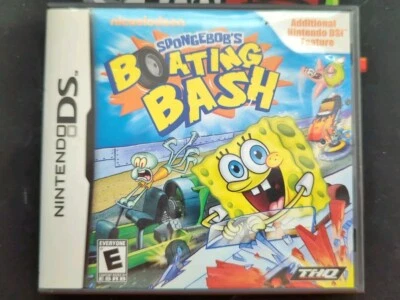 Nintendo DS - SpongeBob's Boating Bash (2010), Missing Manual Tested/Working - Image 1 of 3