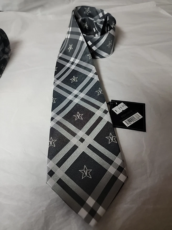 Commodores Tie Vanderbilt Commodores Neckties Licensed Mens Neck Ties NWT - Image 1 of 3