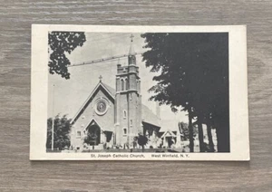 St. Joseph’s Catholic Church West Winfield New York Vintage Postcard - Picture 1 of 2