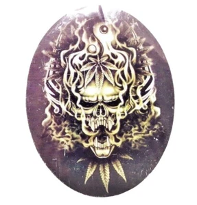 3.5"X2.75" SKULL STICKER SKELETON DECAL FOR CAR TRUCK ATV LOW RIDER JDM DE18 - Picture 1 of 2