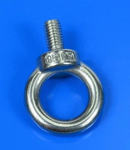 (AMPMECH) HIGH STRENGTH STAINLESS STEEL FORGED LIFTING EYE BOLT SS 316 SIZE M8 - Picture 1 of 8