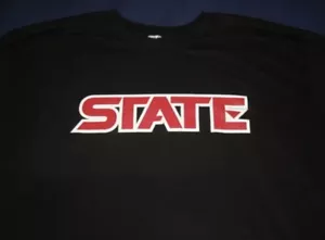 THROWBACK VINTAGE CLASSIC LOGO SDSU SAN DIEGO STATE AZTECS MENS T-SHIRT MONTY  - Picture 1 of 2