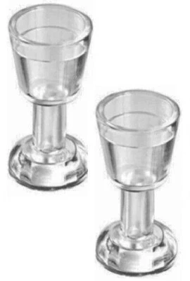 LEGO 2 Nuevas Copas Trans-Clear Minifigura Tazas Bebida Helado Plato Parte 2343 D671 Foto 1 de 2