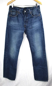 Levi's Mens 501 Original Fit Blue Jeans size 33x32 Button Fly Denim Pants - Picture 1 of 6