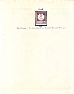 Österreich SG758 200 Jahrestag der Gründung der Wiener Veterinärmedizinischen Hochschule Medizin - Bild 1 von 1
