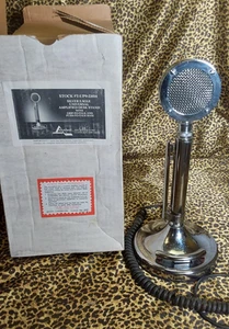 Vintage Astatic Silver Eagle Lollipop Mikrofon Stojak Mikrofon - Zdjęcie 1 z 9