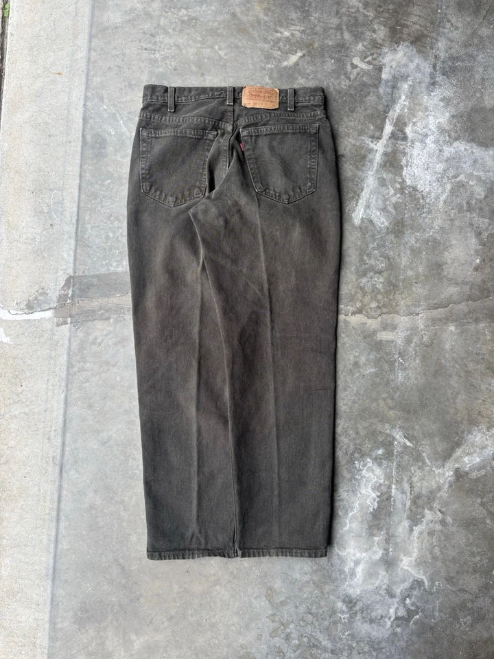 Jeans Levi's 555 1996 vintage para hombre 33x30 calce relajado verde hecho en EE. UU. años 90 Foto 1 de 4
