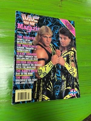 WWF Magazine March 1991 the Rockers Shawn Michaels Marty Jannetty WWE - Image 1 of 3