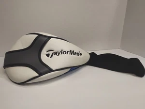 Taylormade Golf Club Driver Wood Blue White Headcover Head cover Universal - Picture 1 of 10