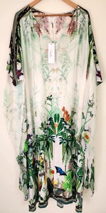 Camilla ~ Daintree Statement Kaftan Luxe Dress 100% Silk BNWT Small imperfection - Foto 1 di 21