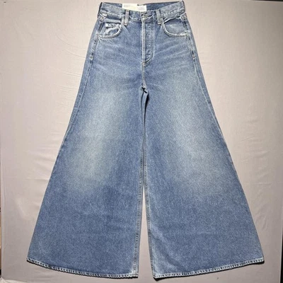Citizens Of Humanity Amari Ultra Wide Leg Dweller Jeans Womens 23 Blue 26x32 - Image 1 of 4