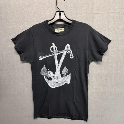 Vintage Rogues Gallery Men’s Graphic T-Shirt  NOS Size Small Black Anchor - Image 1 of 4
