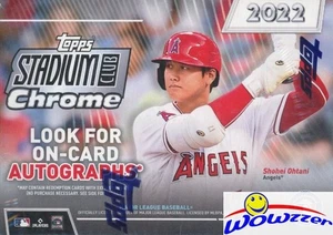 2022 Topps Stadium Club CHROME Baseball EXCLUSIVE Factory Sealed Blaster Box - Picture 1 of 2